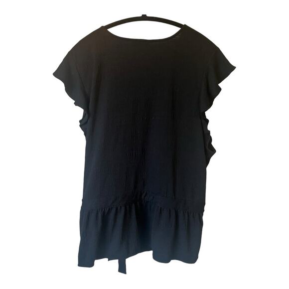 Banana Republic Women's Wrap Black Size 2x Top - Picture 2 of 4